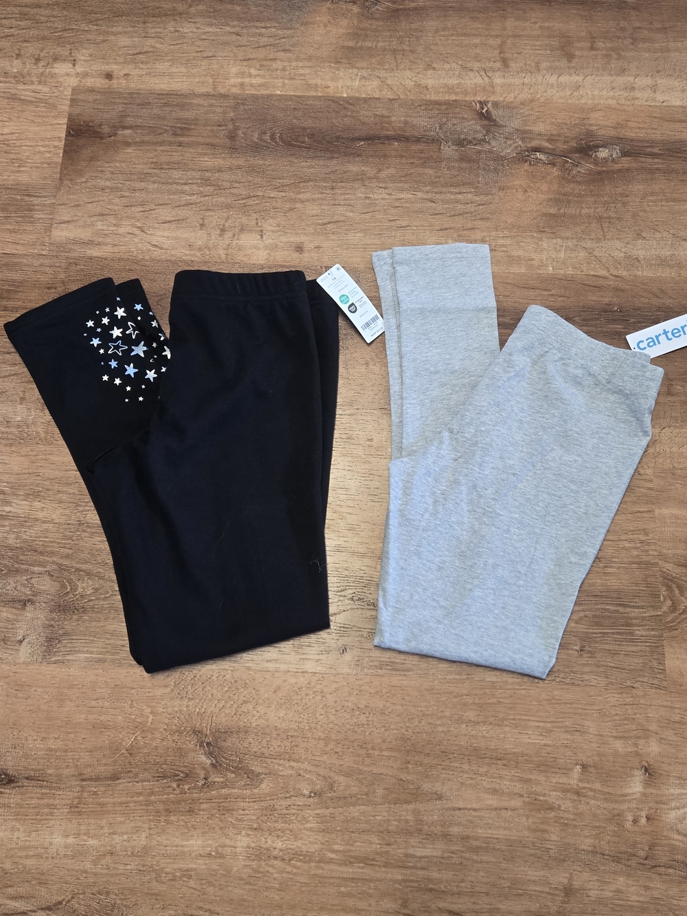NWT!! Carter's Kids' Black and Gray Leggings  Lot Of 2 Size 14